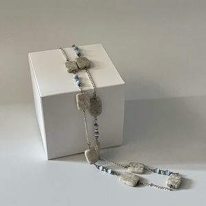 16.5” silver tone necklace